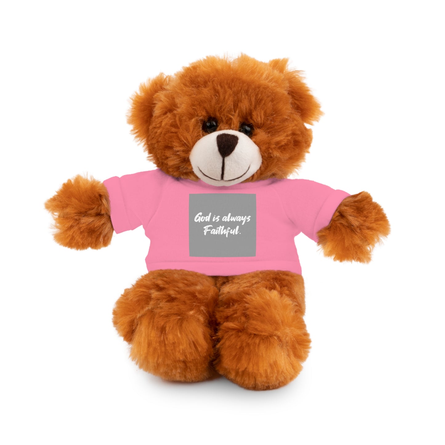 Faithful Bear Stuffed Animal - God is Always Faithful Teeshirt Toy