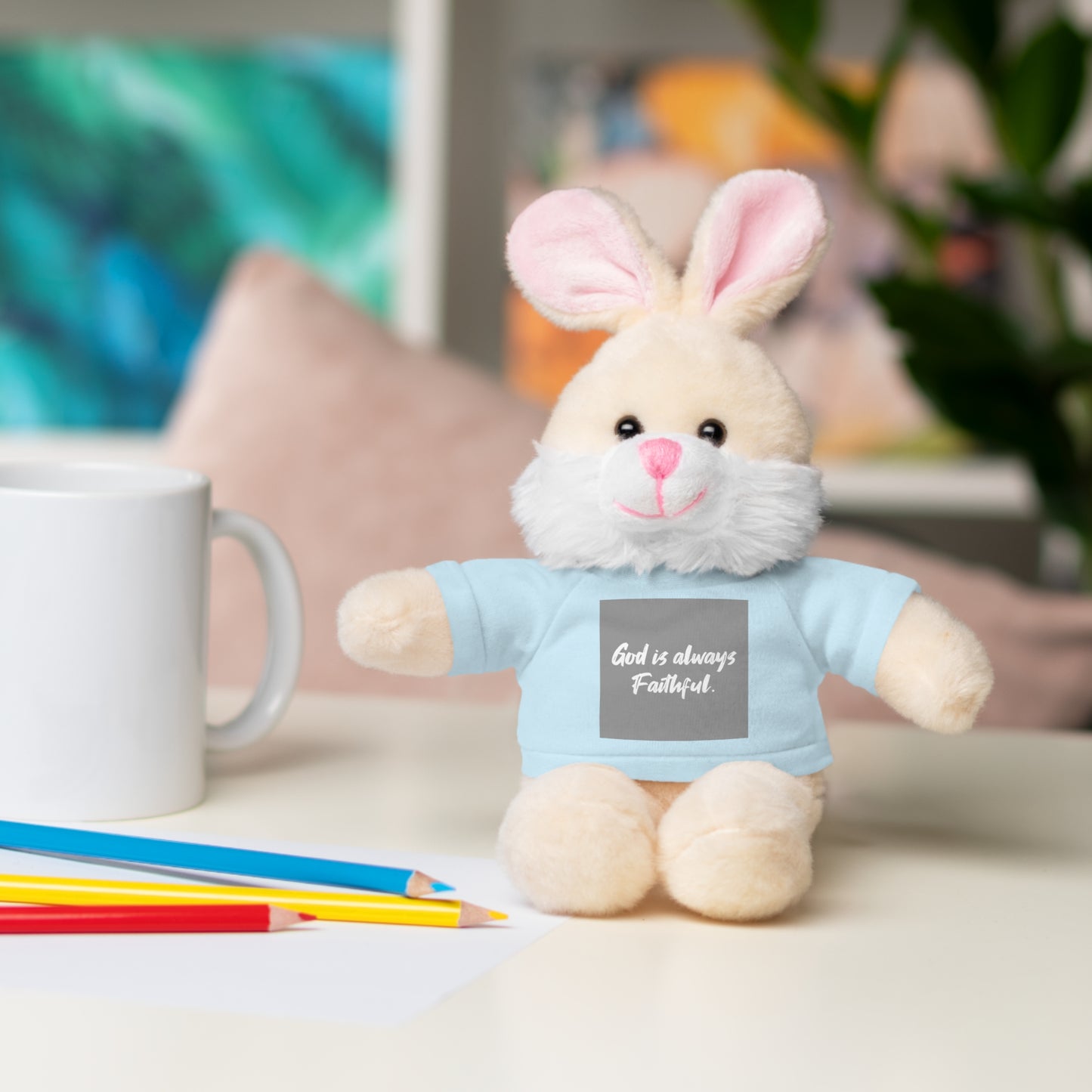 Faithful Bear Stuffed Animal - God is Always Faithful Teeshirt Toy
