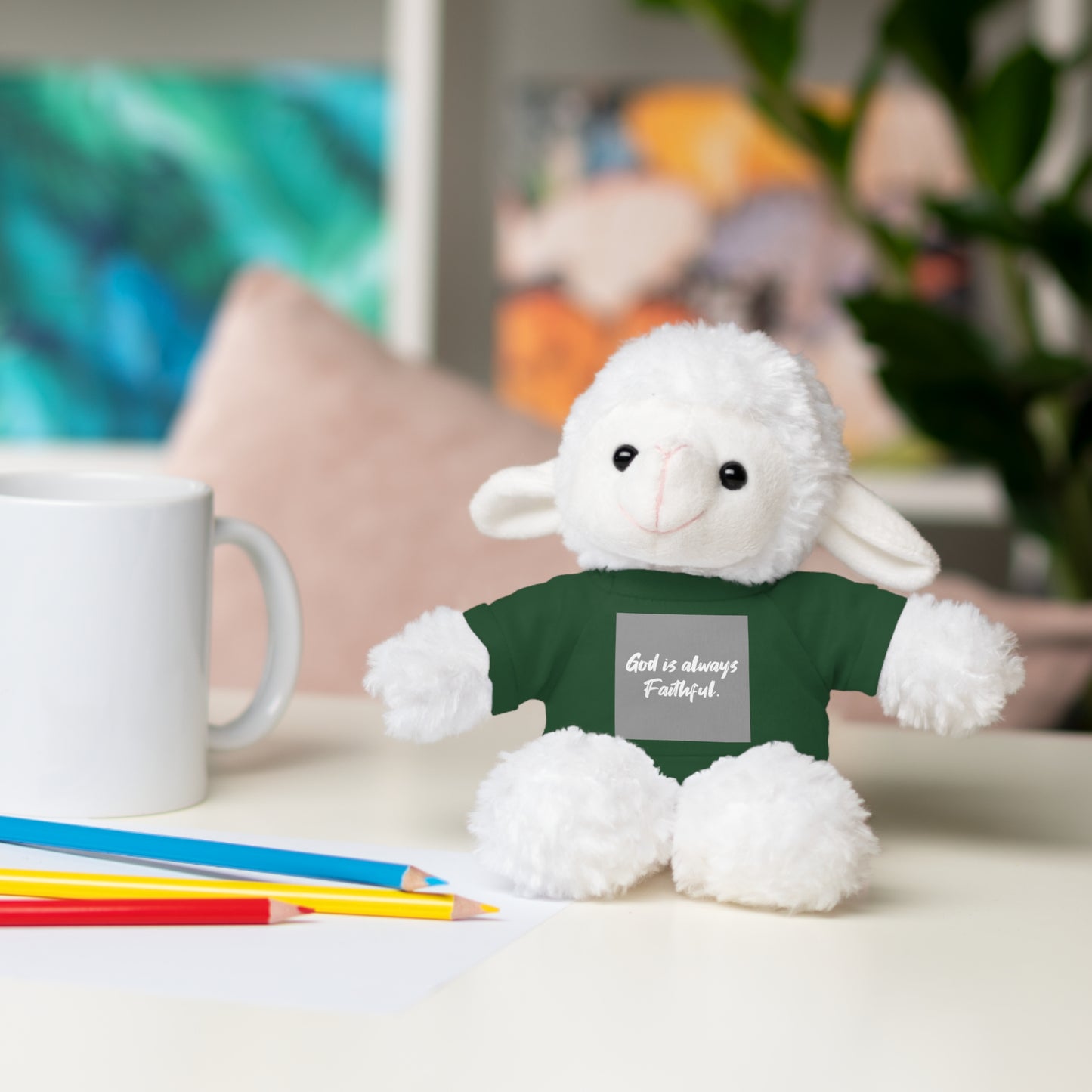 Faithful Bear Stuffed Animal - God is Always Faithful Teeshirt Toy