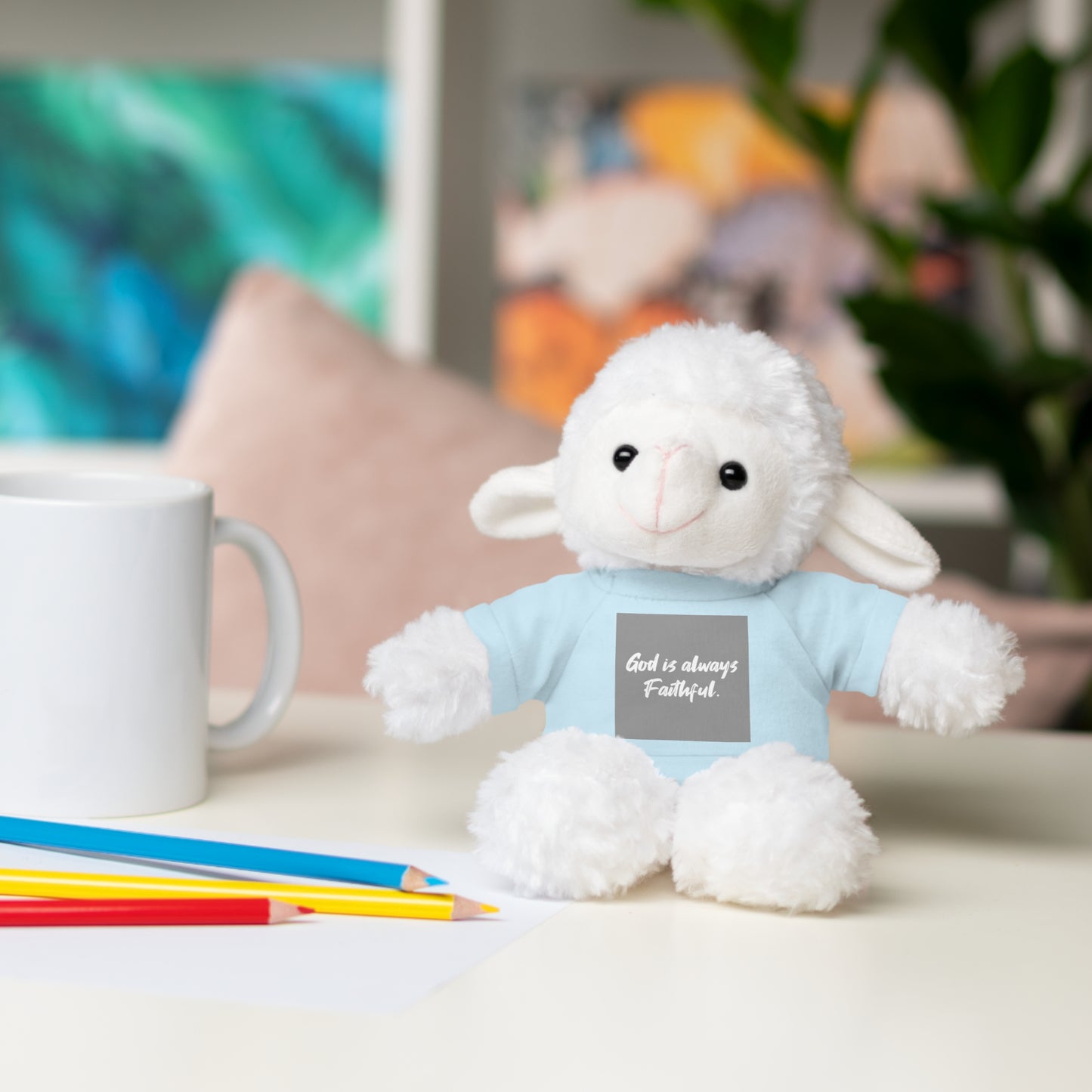 Faithful Bear Stuffed Animal - God is Always Faithful Teeshirt Toy