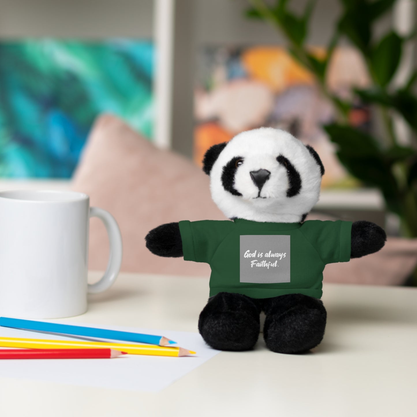 Faithful Bear Stuffed Animal - God is Always Faithful Teeshirt Toy