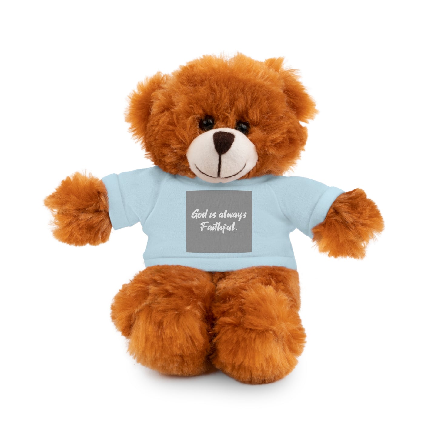 Faithful Bear Stuffed Animal - God is Always Faithful Teeshirt Toy