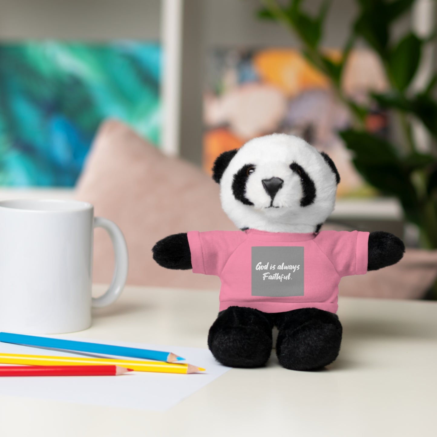 Faithful Bear Stuffed Animal - God is Always Faithful Teeshirt Toy