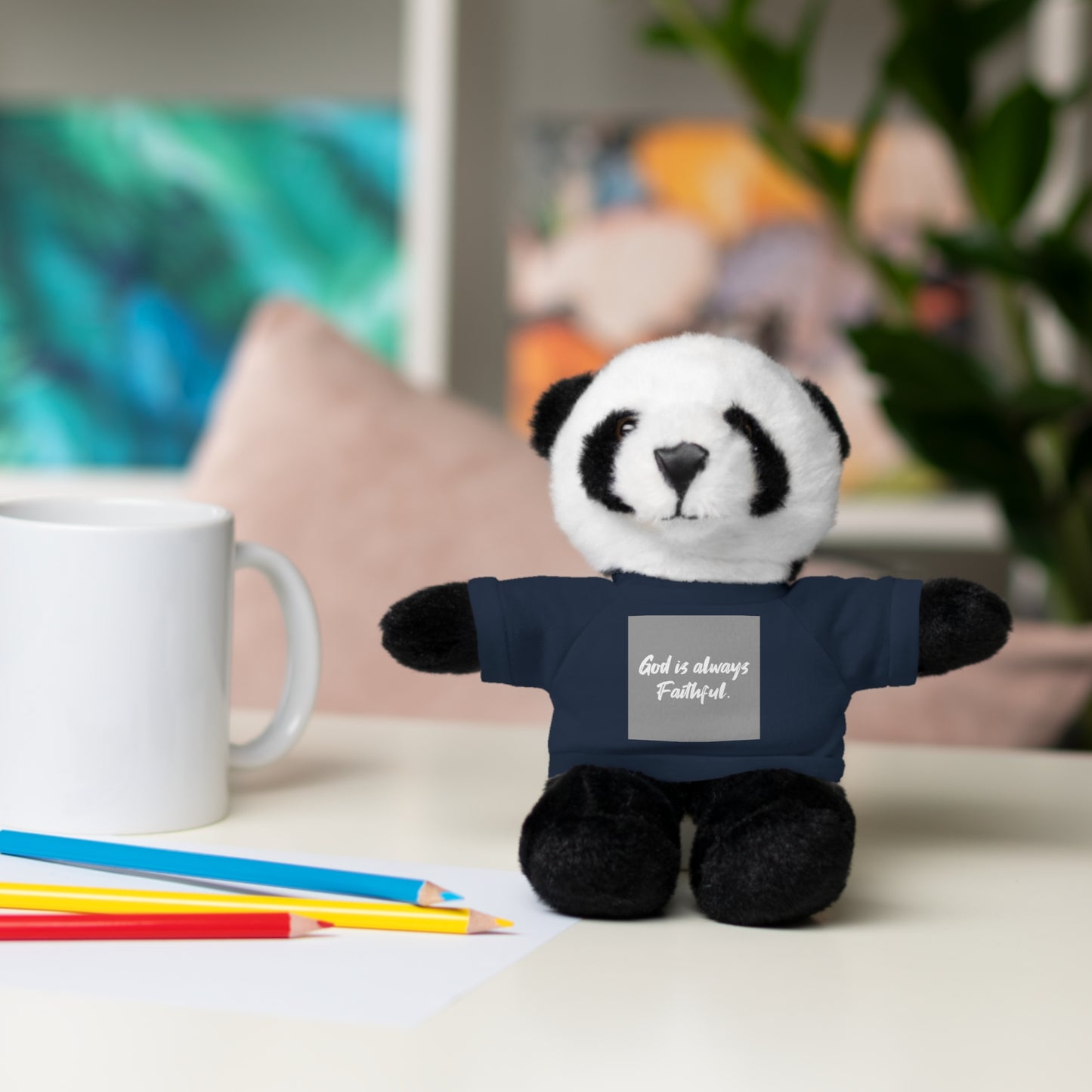 Faithful Bear Stuffed Animal - God is Always Faithful Teeshirt Toy
