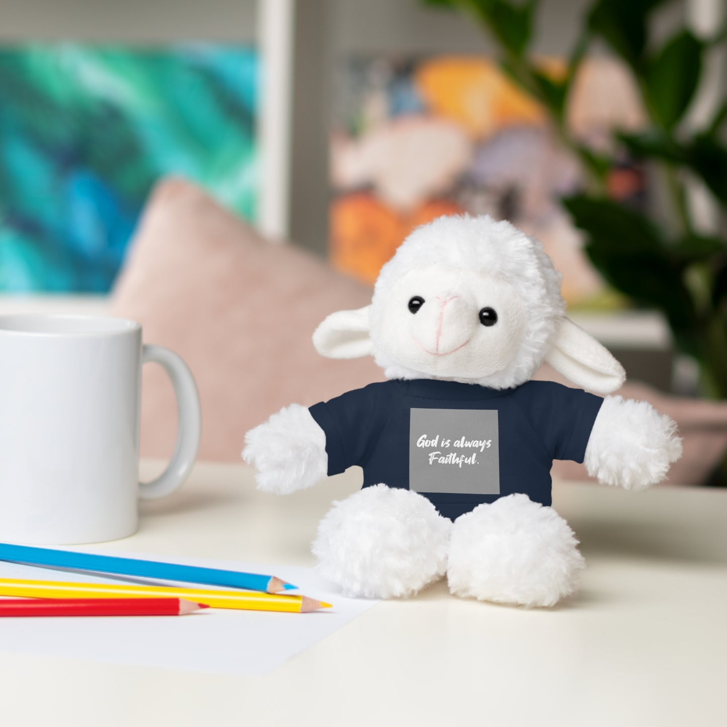 Faithful Bear Stuffed Animal - God is Always Faithful Teeshirt Toy
