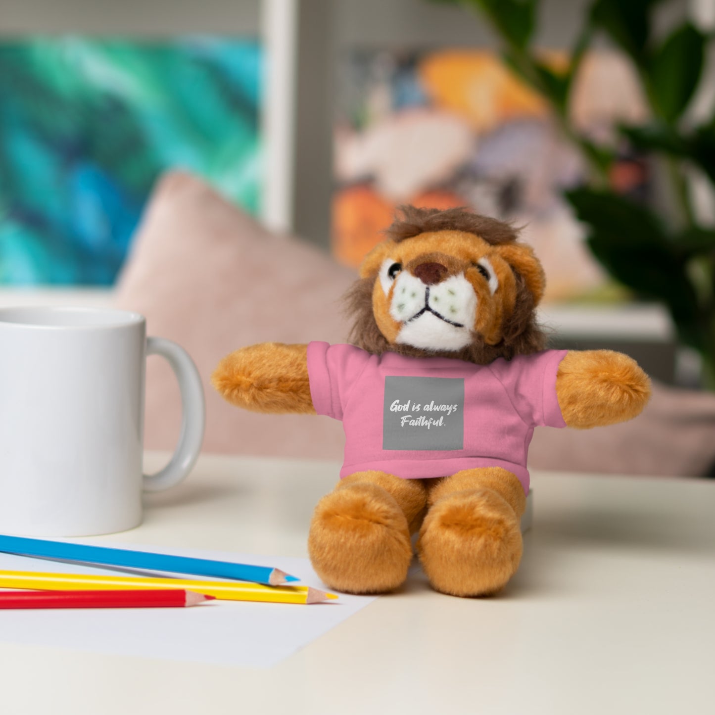 Faithful Bear Stuffed Animal - God is Always Faithful Teeshirt Toy