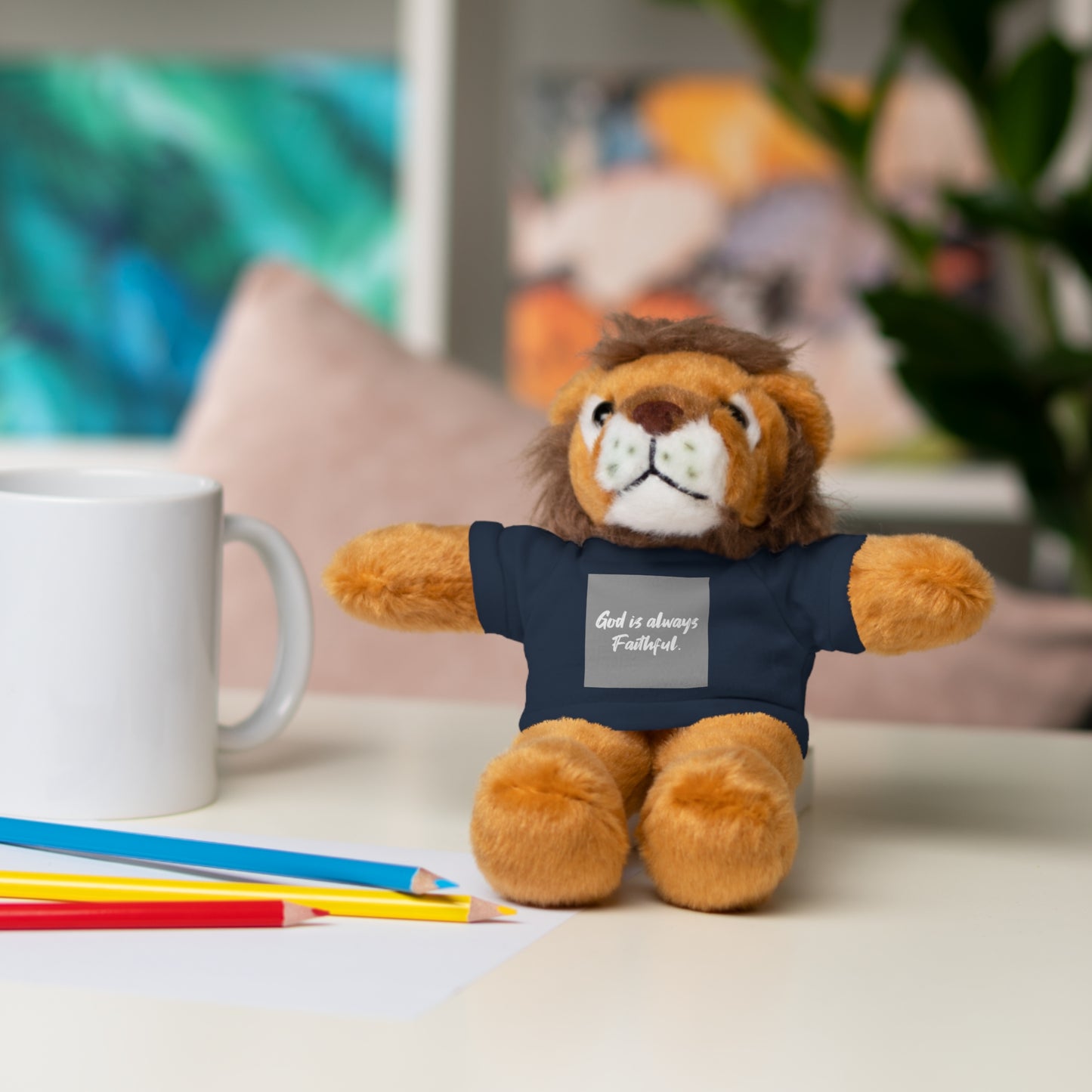 Faithful Bear Stuffed Animal - God is Always Faithful Teeshirt Toy