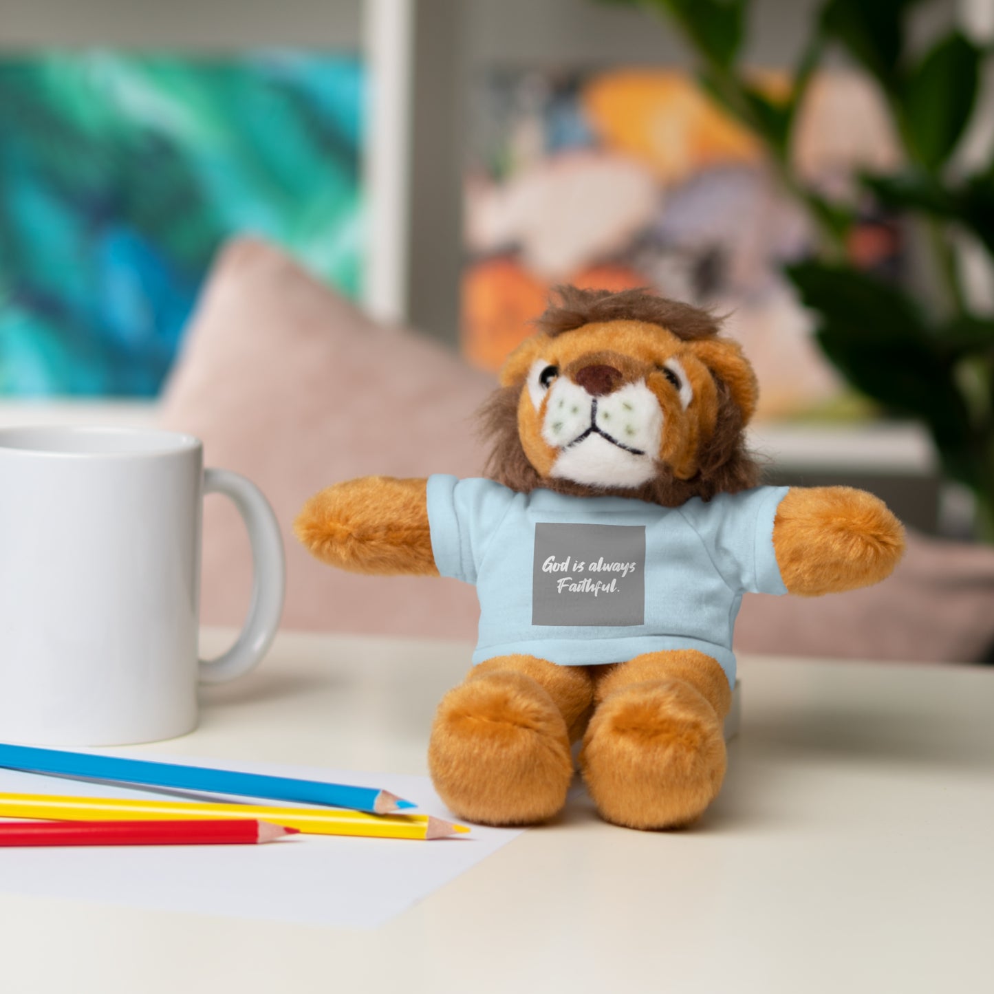 Faithful Bear Stuffed Animal - God is Always Faithful Teeshirt Toy