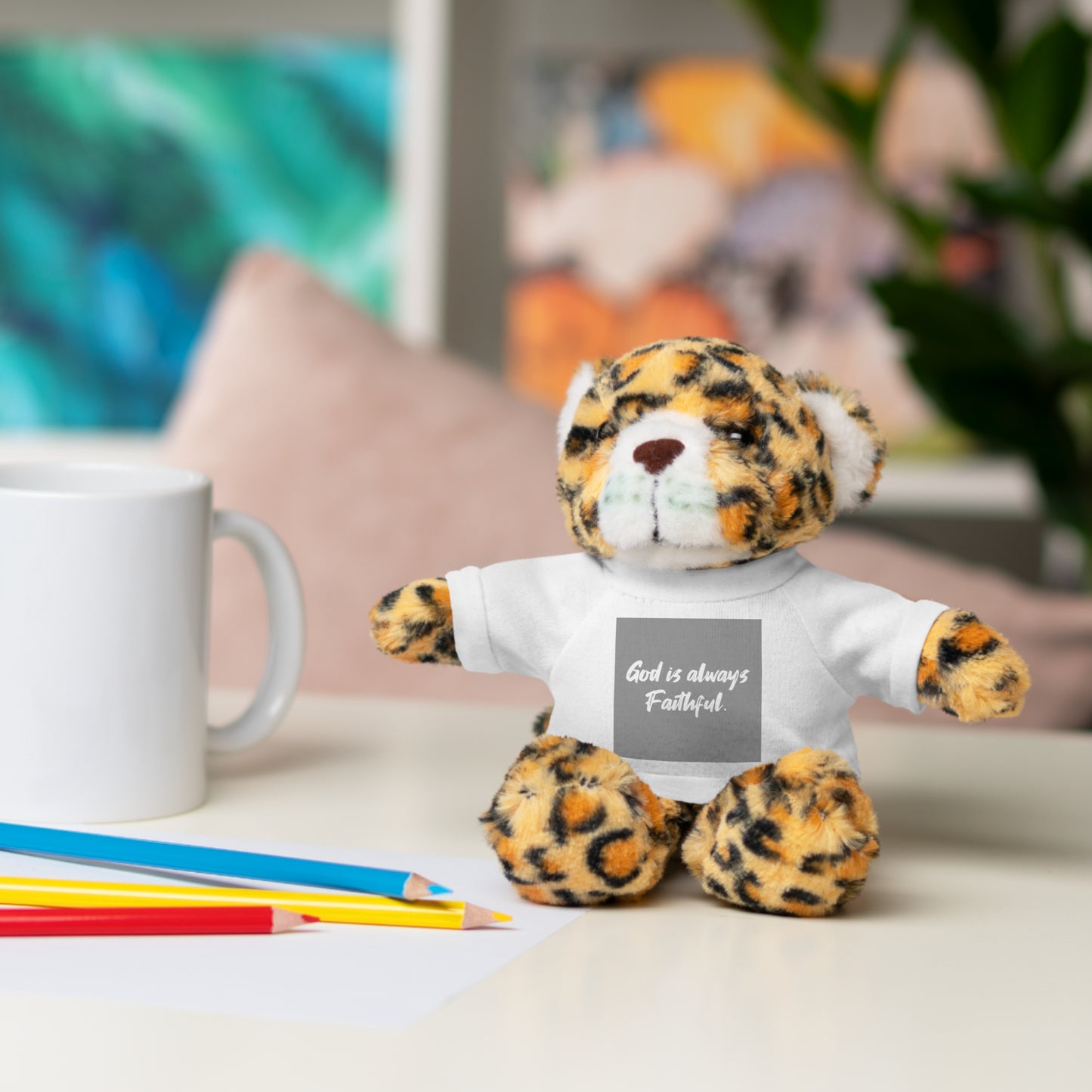 Faithful Bear Stuffed Animal - God is Always Faithful Teeshirt Toy