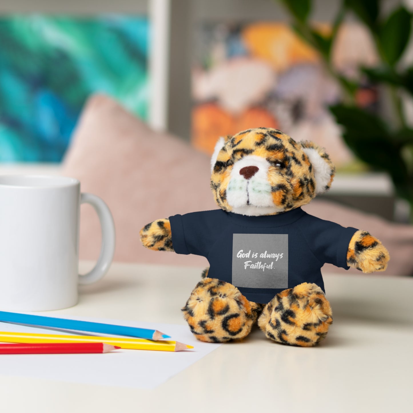 Faithful Bear Stuffed Animal - God is Always Faithful Teeshirt Toy