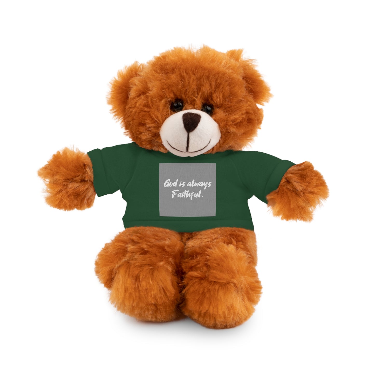 Faithful Bear Stuffed Animal - God is Always Faithful Teeshirt Toy