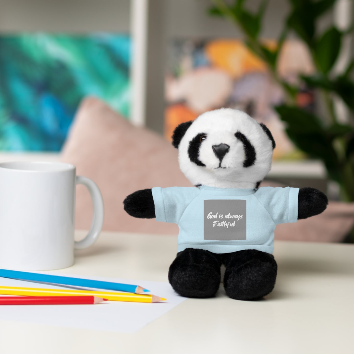 Faithful Bear Stuffed Animal - God is Always Faithful Teeshirt Toy