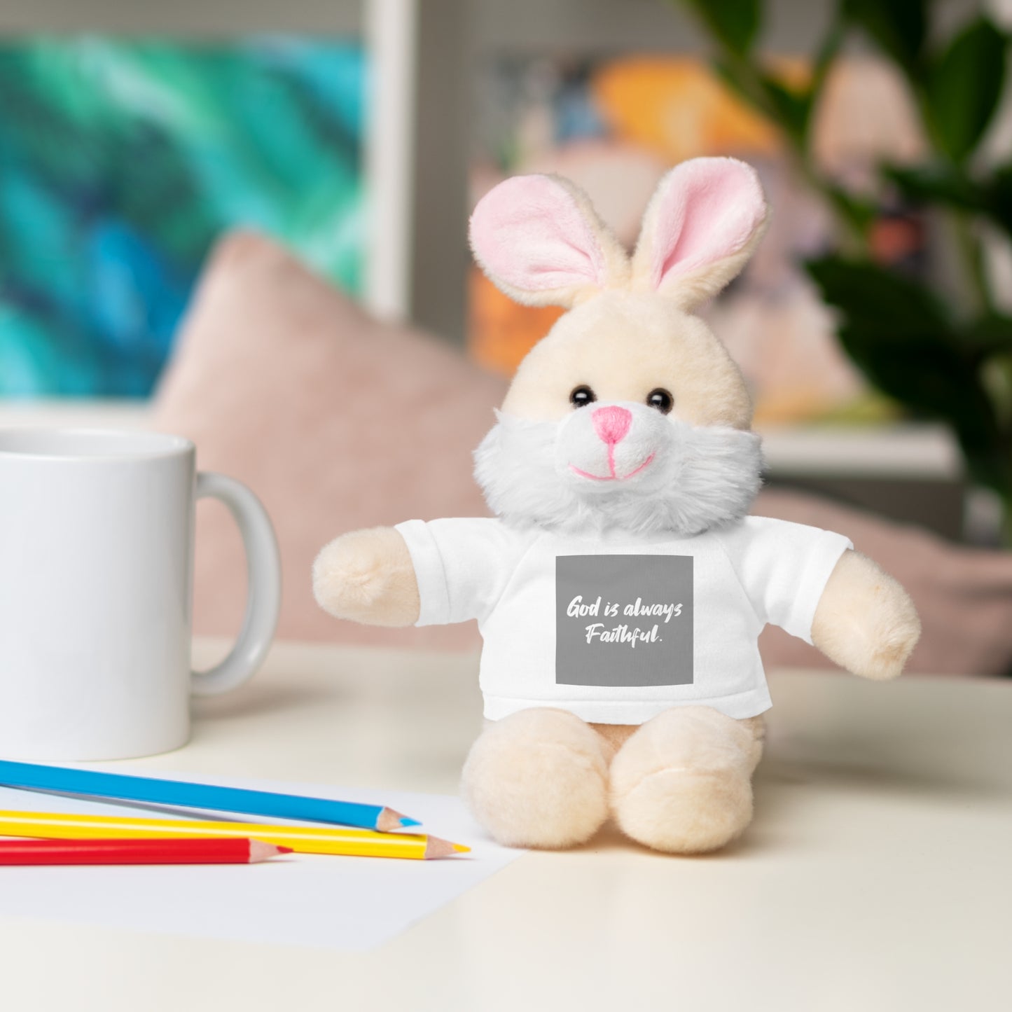 Faithful Bear Stuffed Animal - God is Always Faithful Teeshirt Toy