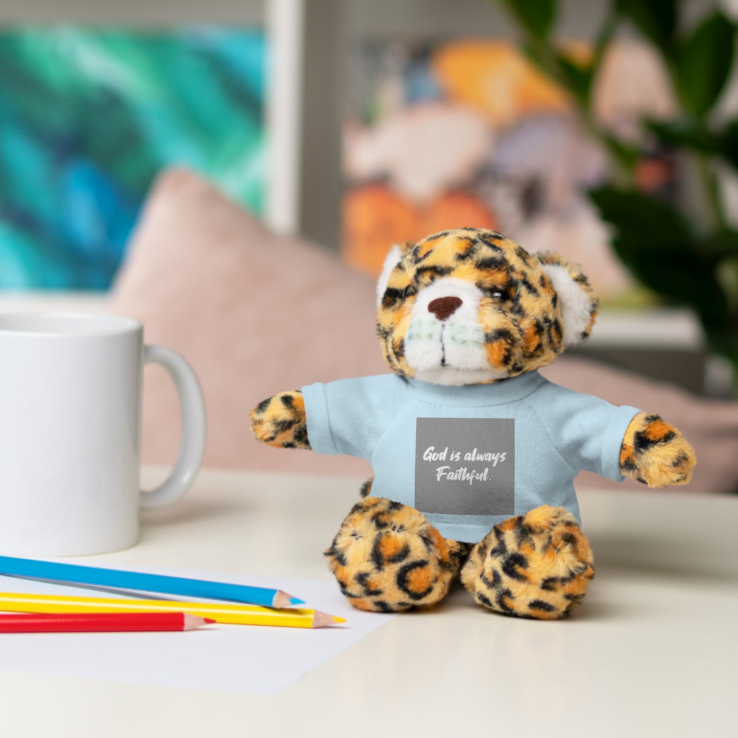 Faithful Bear Stuffed Animal - God is Always Faithful Teeshirt Toy