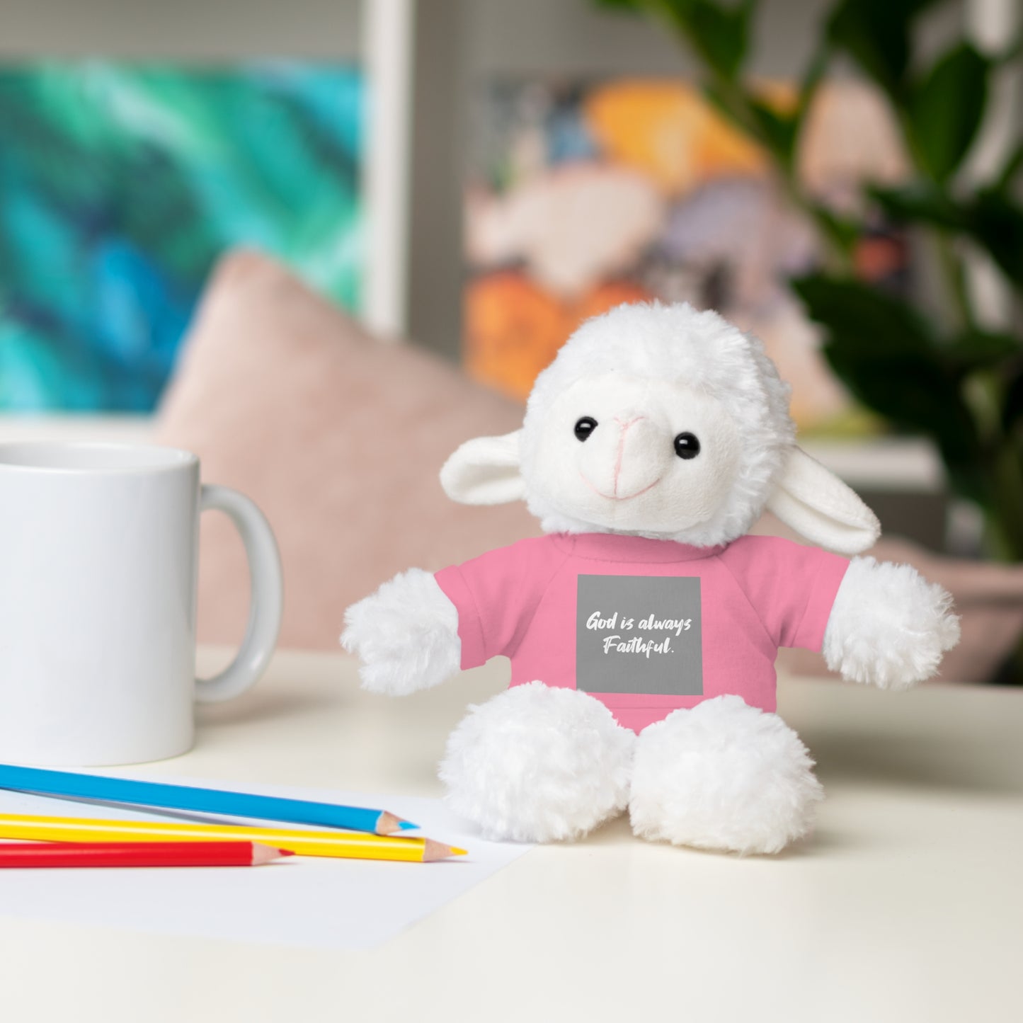 Faithful Bear Stuffed Animal - God is Always Faithful Teeshirt Toy