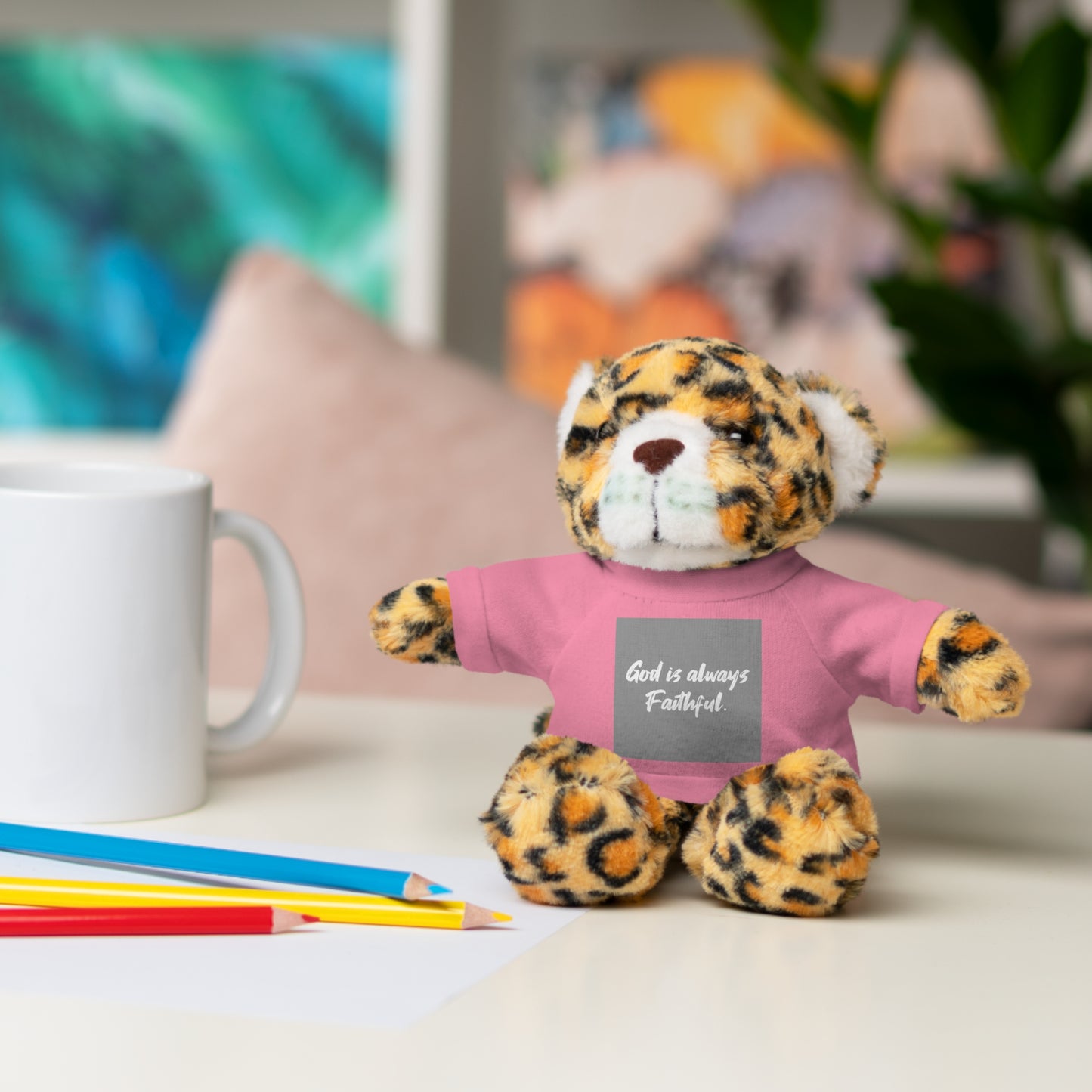 Faithful Bear Stuffed Animal - God is Always Faithful Teeshirt Toy