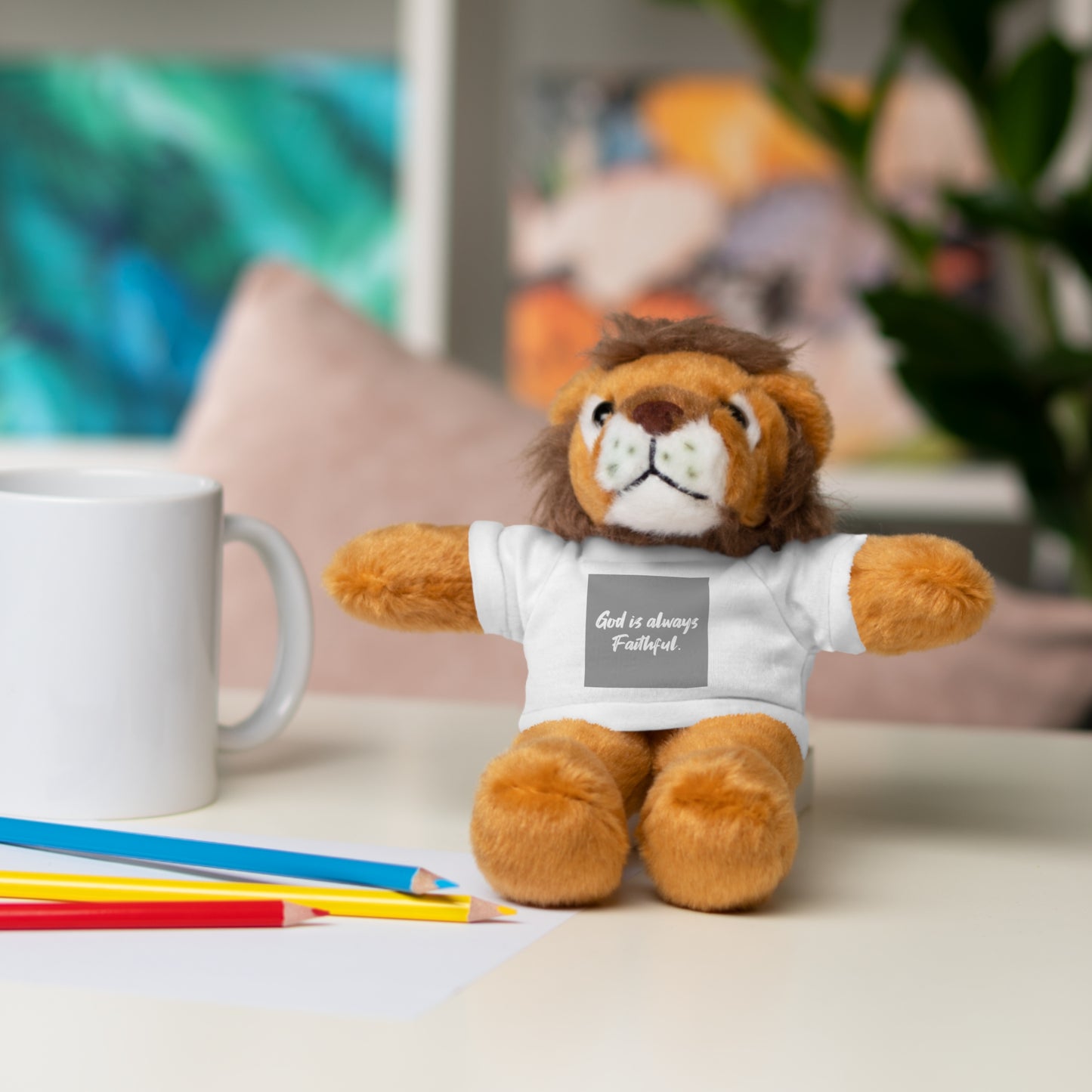 Faithful Bear Stuffed Animal - God is Always Faithful Teeshirt Toy