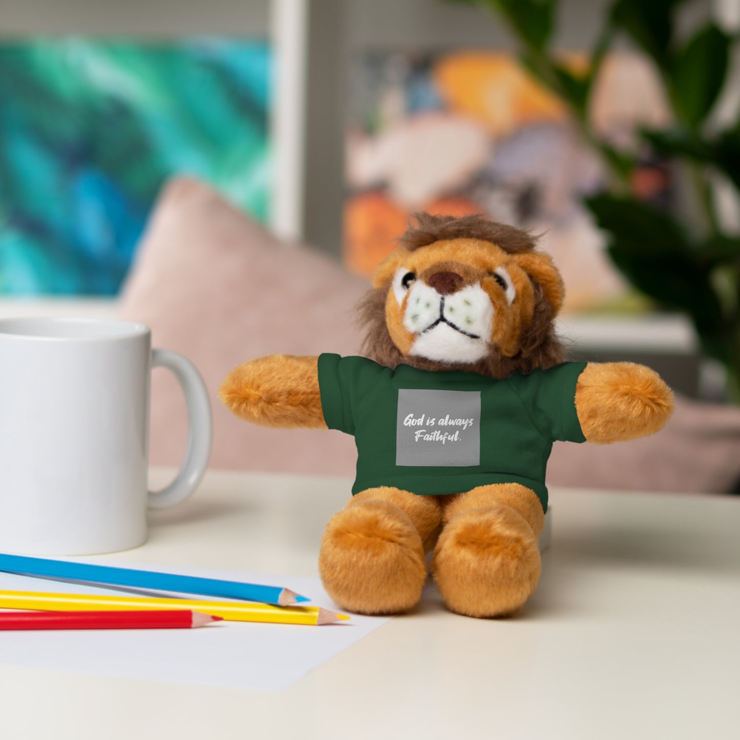Faithful Bear Stuffed Animal - God is Always Faithful Teeshirt Toy