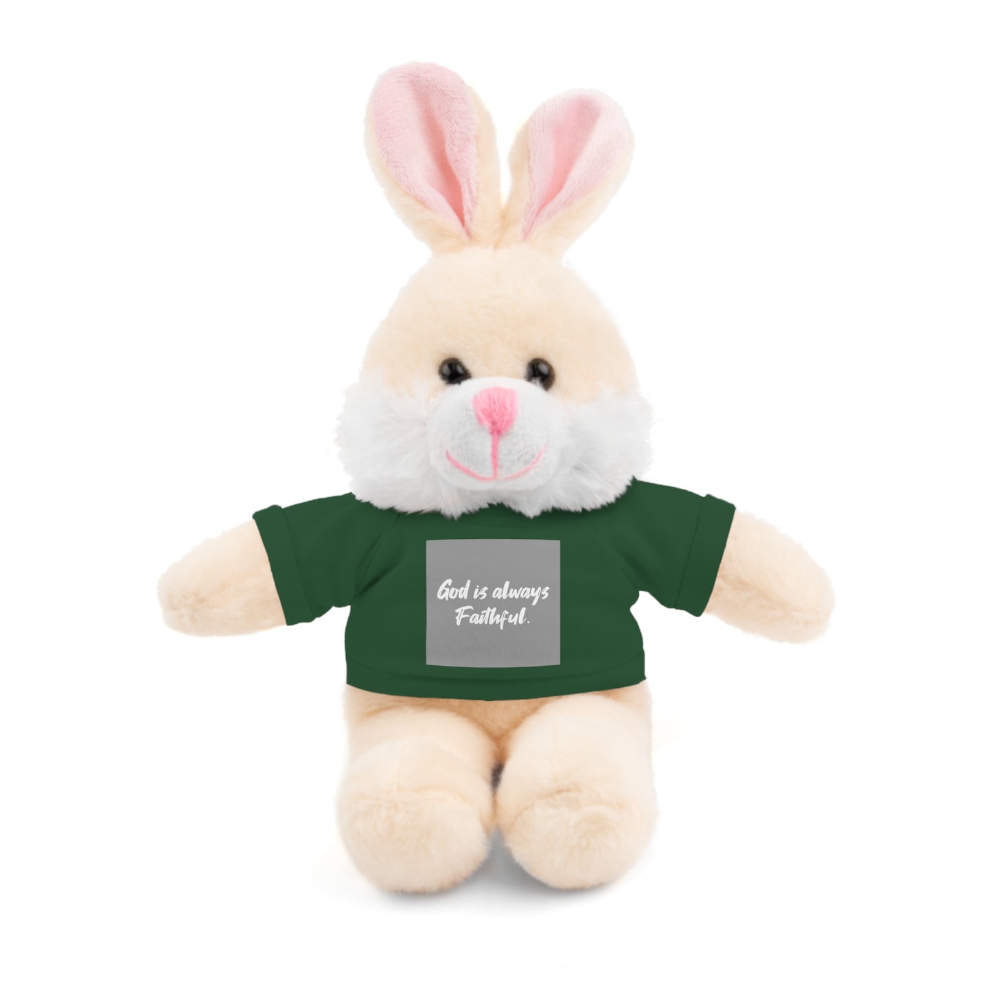 Faithful Bear Stuffed Animal - God is Always Faithful Teeshirt Toy