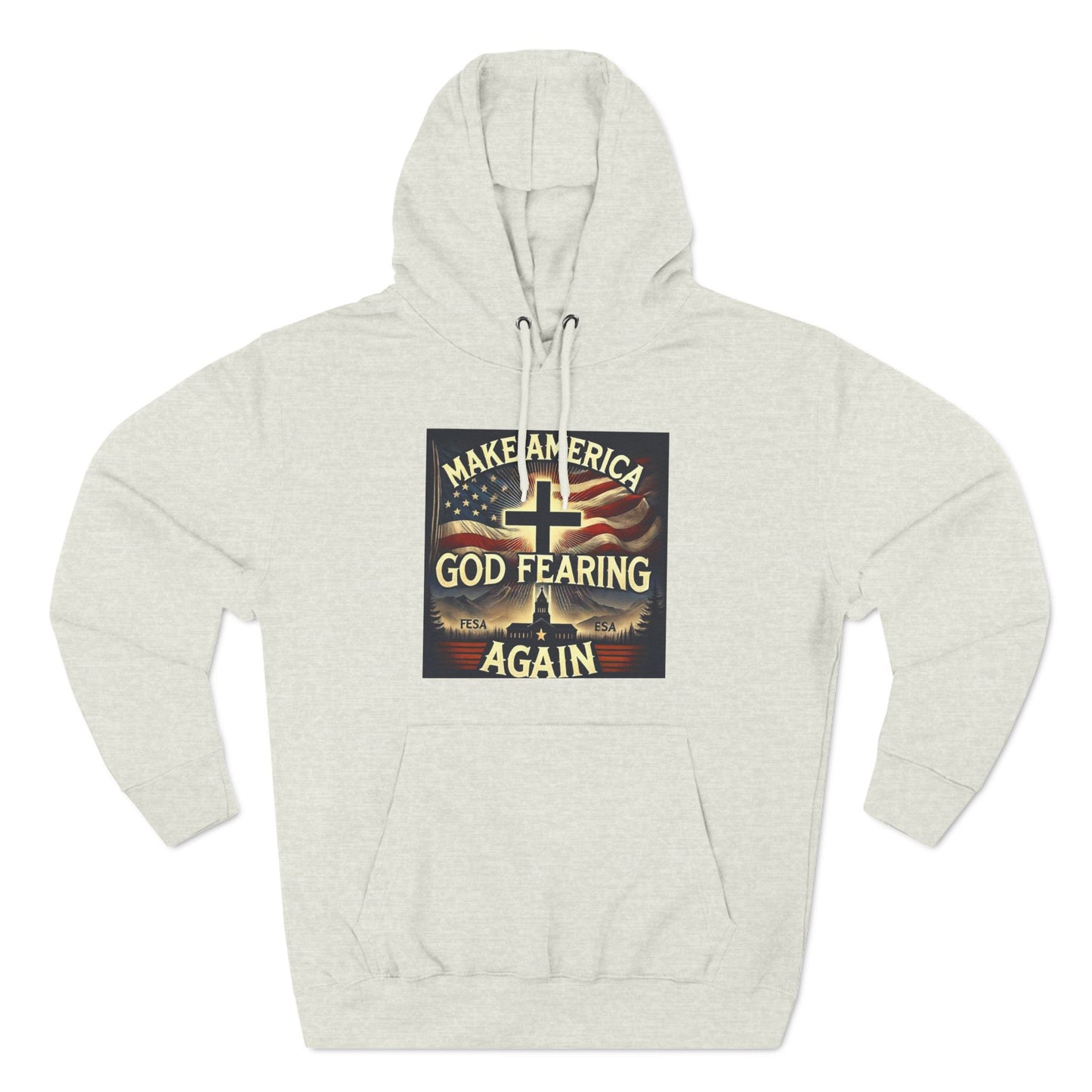 Three-Panel Fleece Hoodie