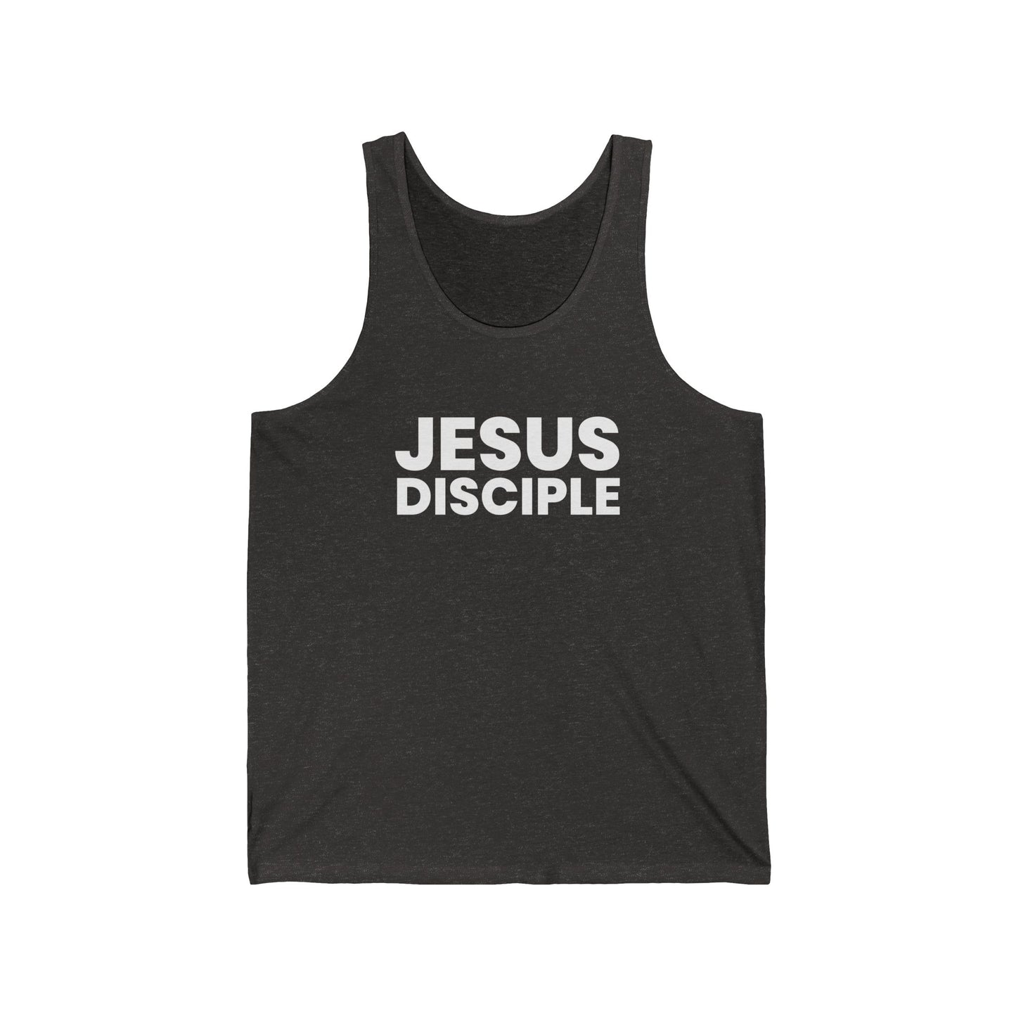 Unisex Jersey Tank - 'Jesus Disciple' Inspirational Apparel