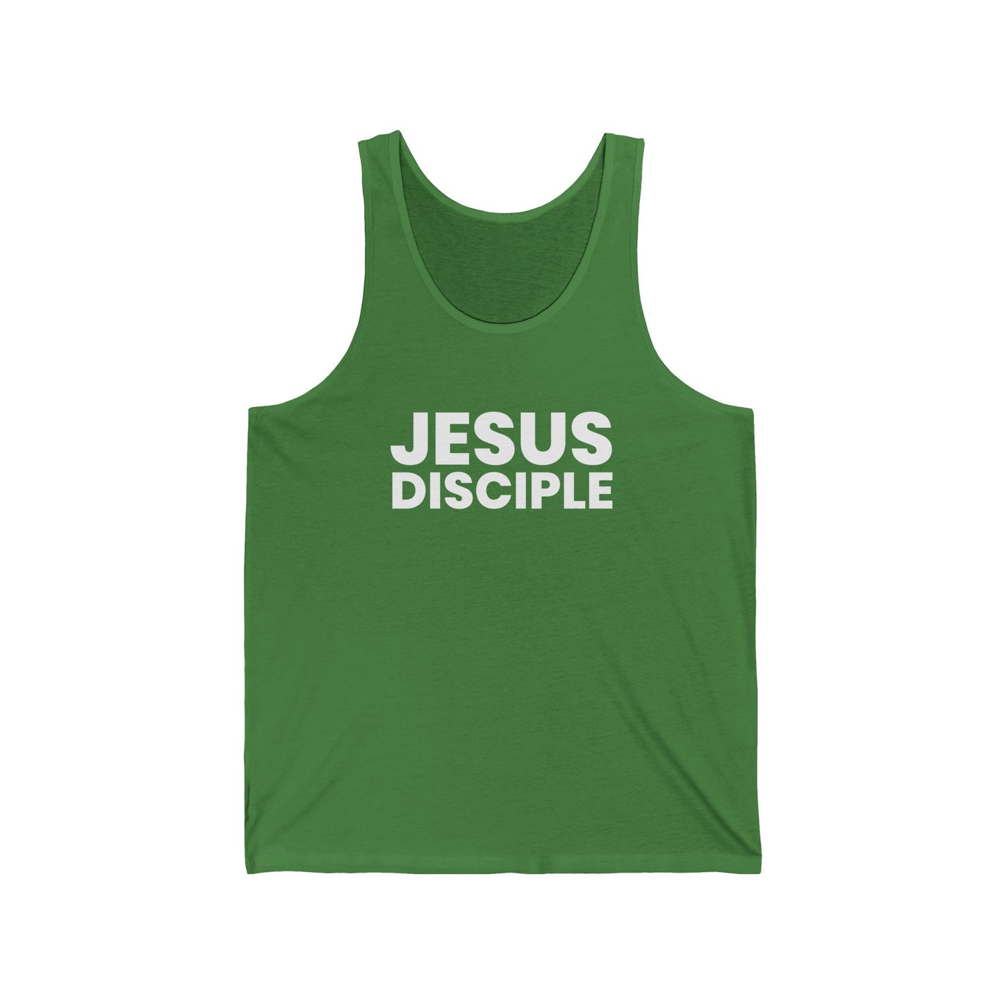 Unisex Jersey Tank - 'Jesus Disciple' Inspirational Apparel