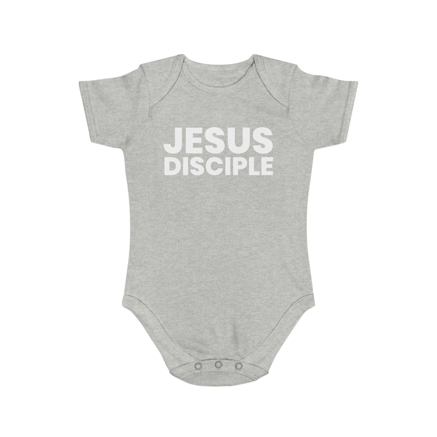 Jesus Disciple Short Sleeve Baby Bodysuit - Perfect for Christian Families