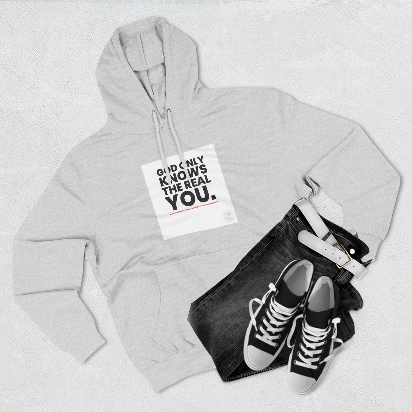 God Only Knows Fleece Hoodie - Inspirational Comfort for Every Occasion