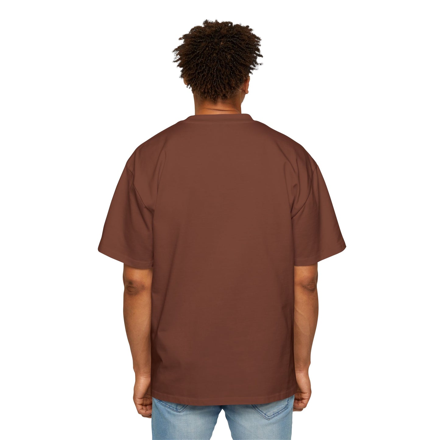 Men's Heavy Oversized Tee - ‘Mark 8:36’ Graphic T-Shirt for Casual Wear