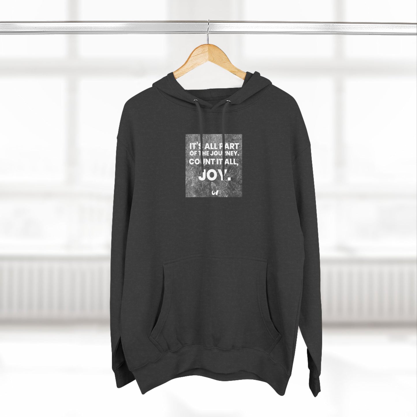 Inspirational Joy Fleece Hoodie - Motivational Quote Apparel