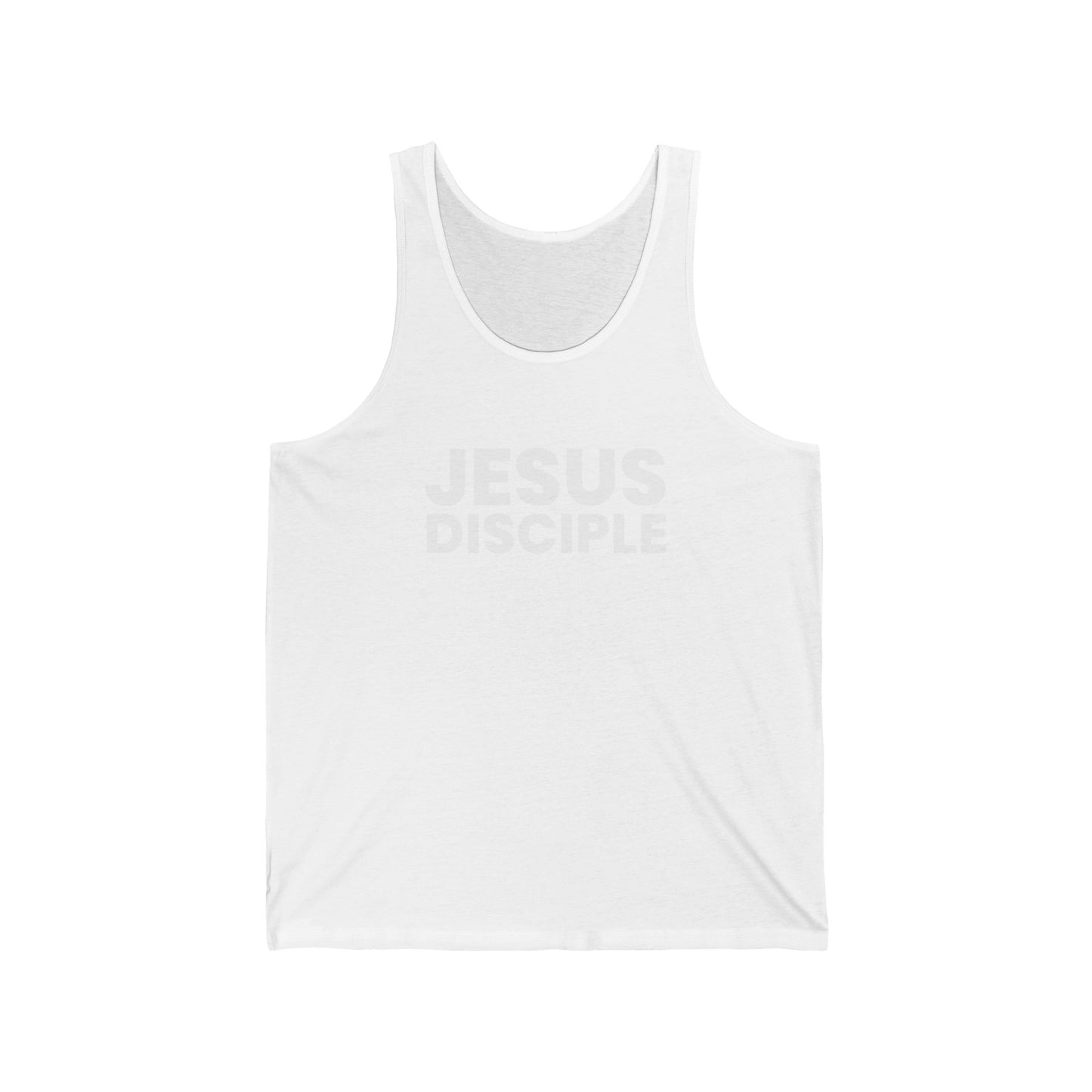 Unisex Jersey Tank - 'Jesus Disciple' Inspirational Apparel