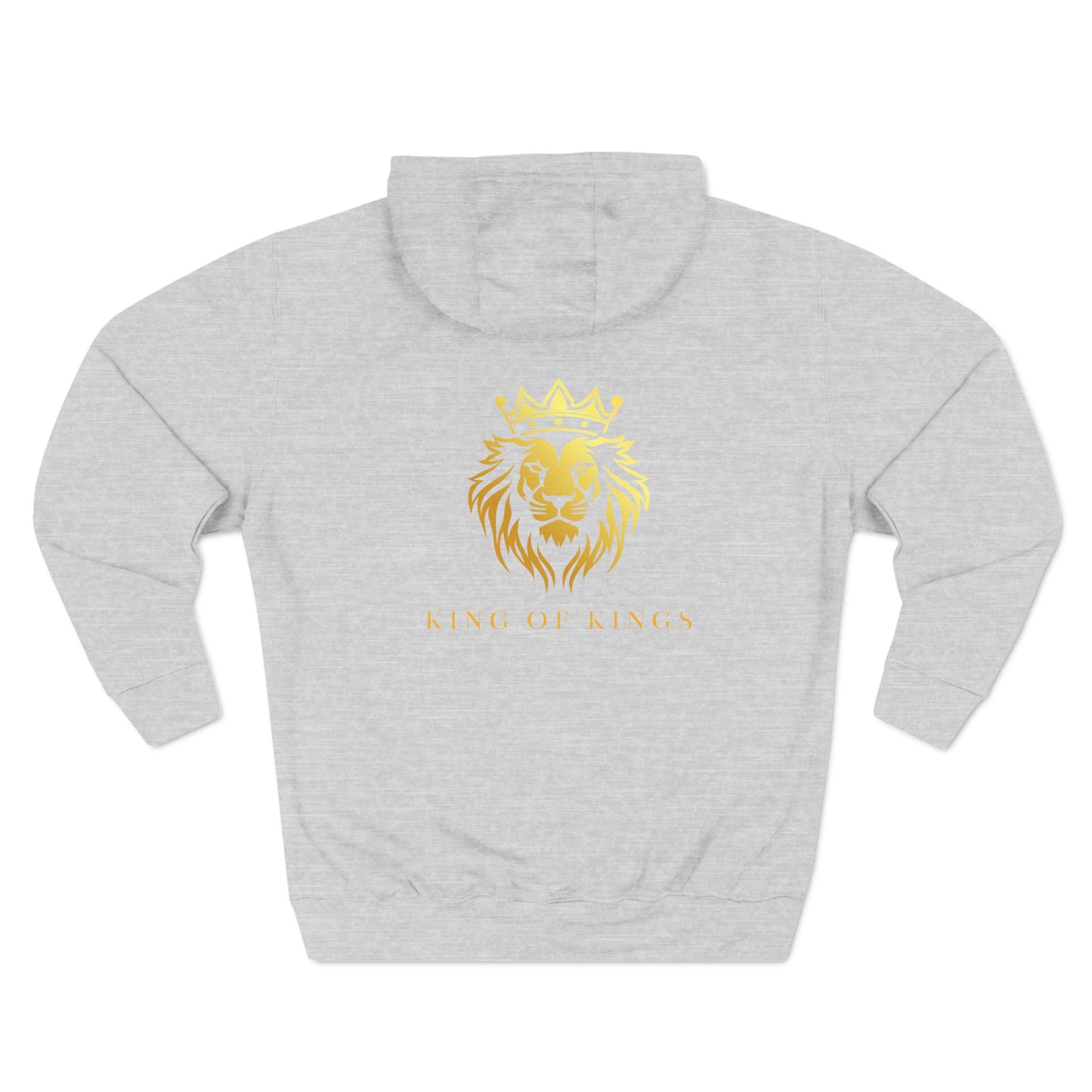 King of Kings Fleece Hoodie - Bold Blue Design for Comfort and Style