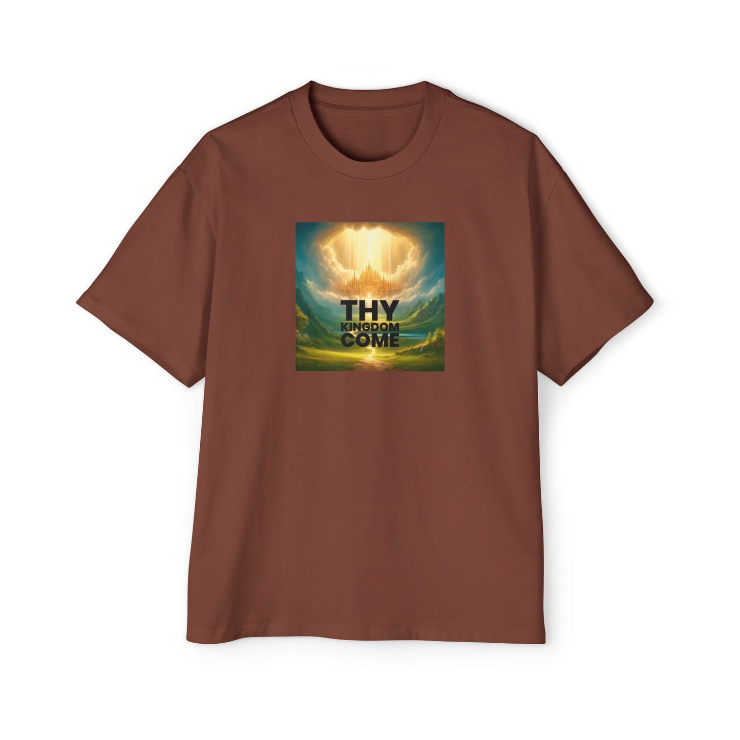 Thy Kingdom Come Oversized Tee - Relaxed Fit Graphic T-Shirt for Men