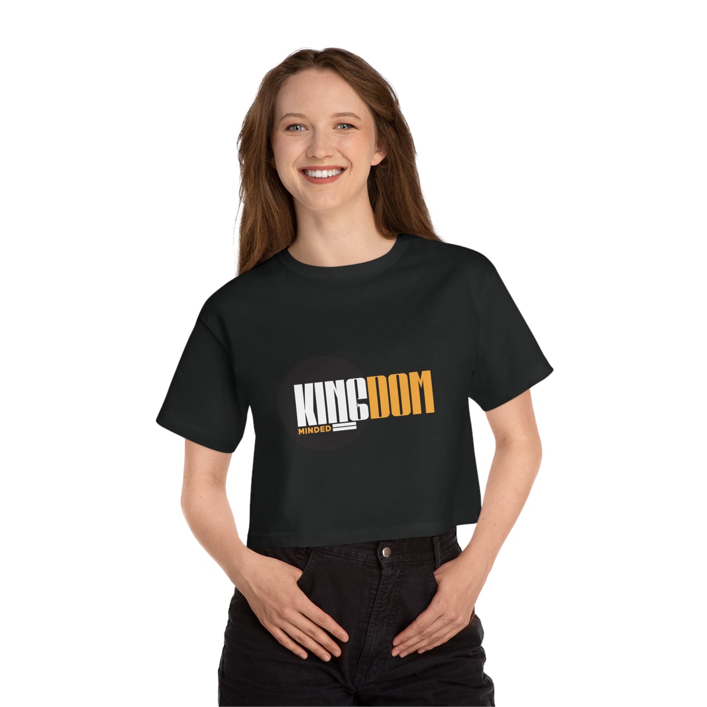 Kingdom Minded Women's Cropped T-Shirt | Champion Heritage Style