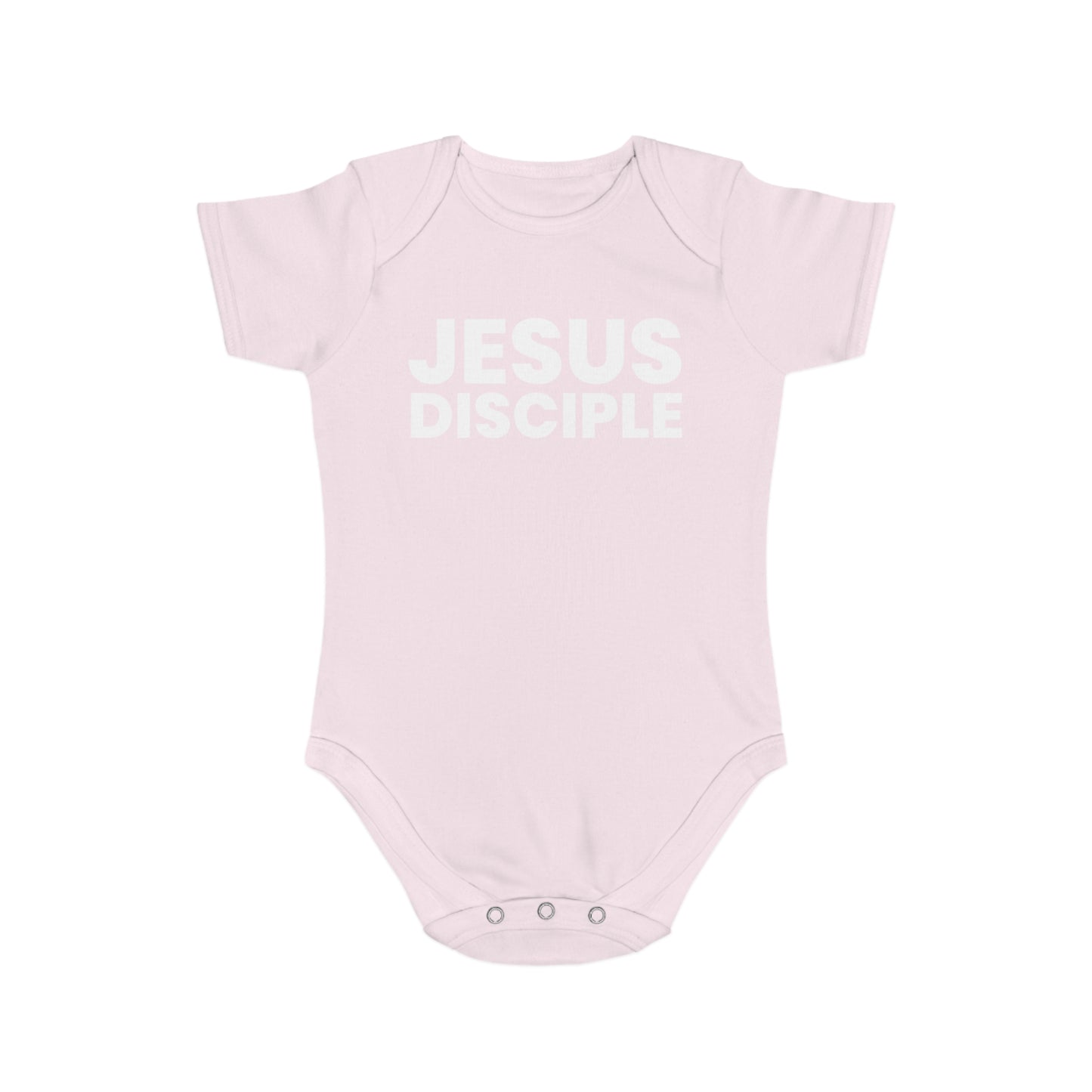 Jesus Disciple Short Sleeve Baby Bodysuit - Perfect for Christian Families