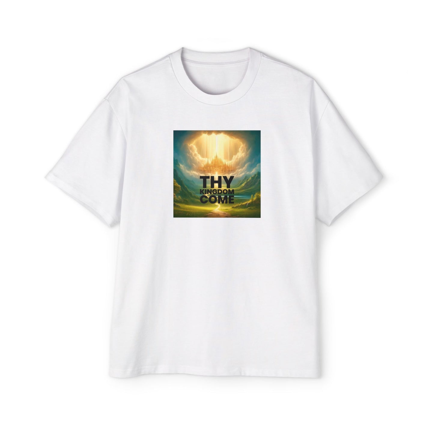 Thy Kingdom Come Oversized Tee - Relaxed Fit Graphic T-Shirt for Men