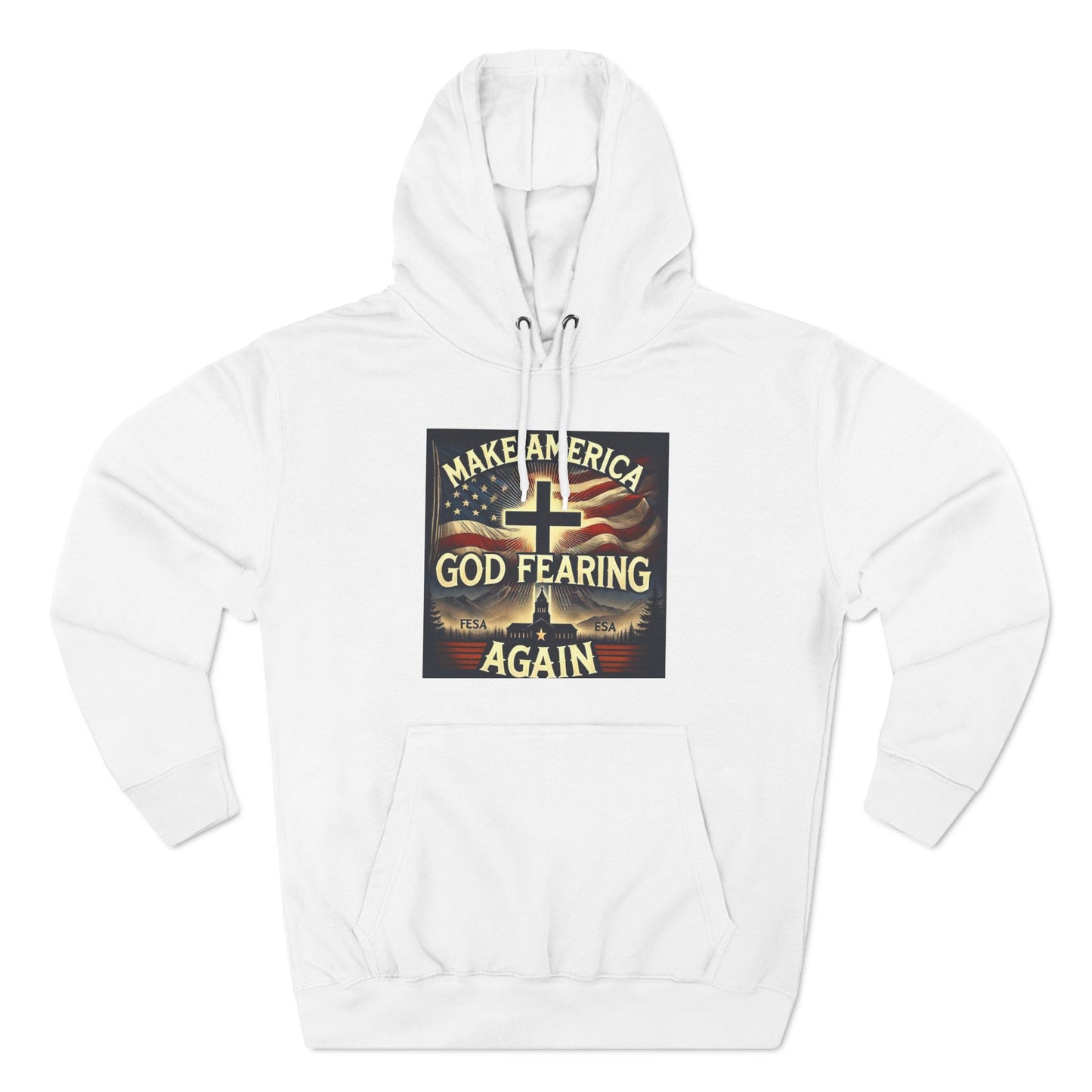 Three-Panel Fleece Hoodie