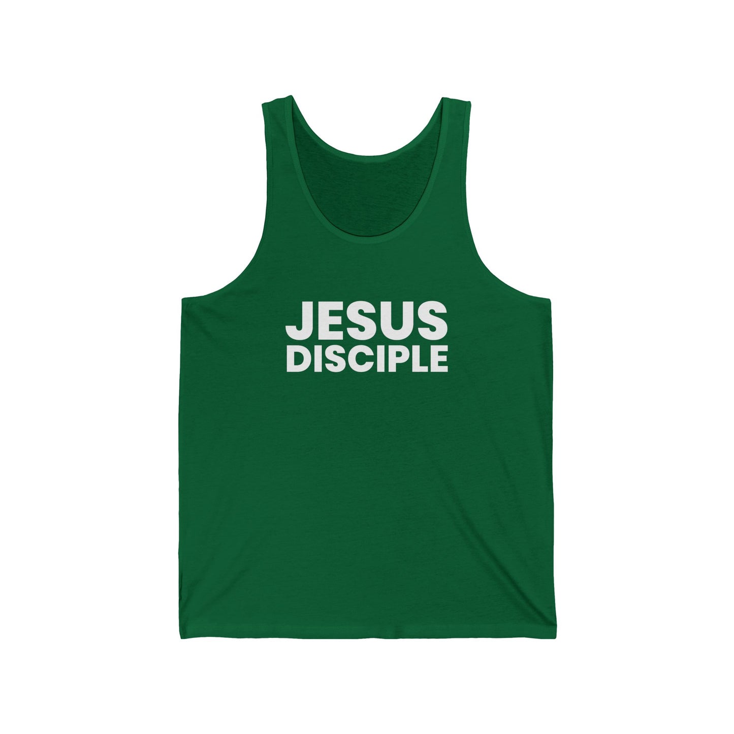 Unisex Jersey Tank - 'Jesus Disciple' Inspirational Apparel