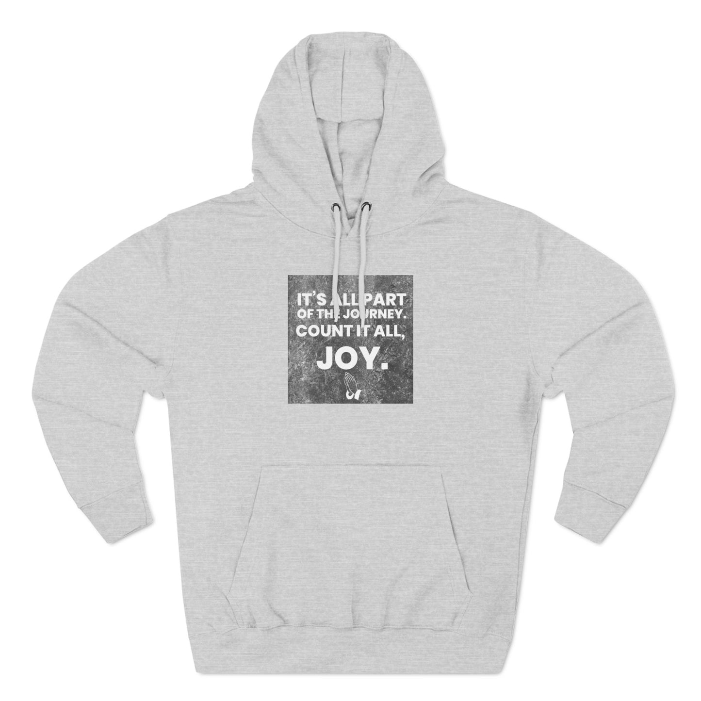 Inspirational Joy Fleece Hoodie - Motivational Quote Apparel