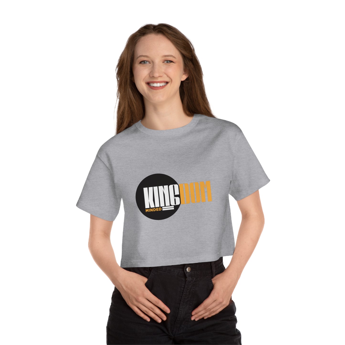 Kingdom Minded Women's Cropped T-Shirt | Champion Heritage Style