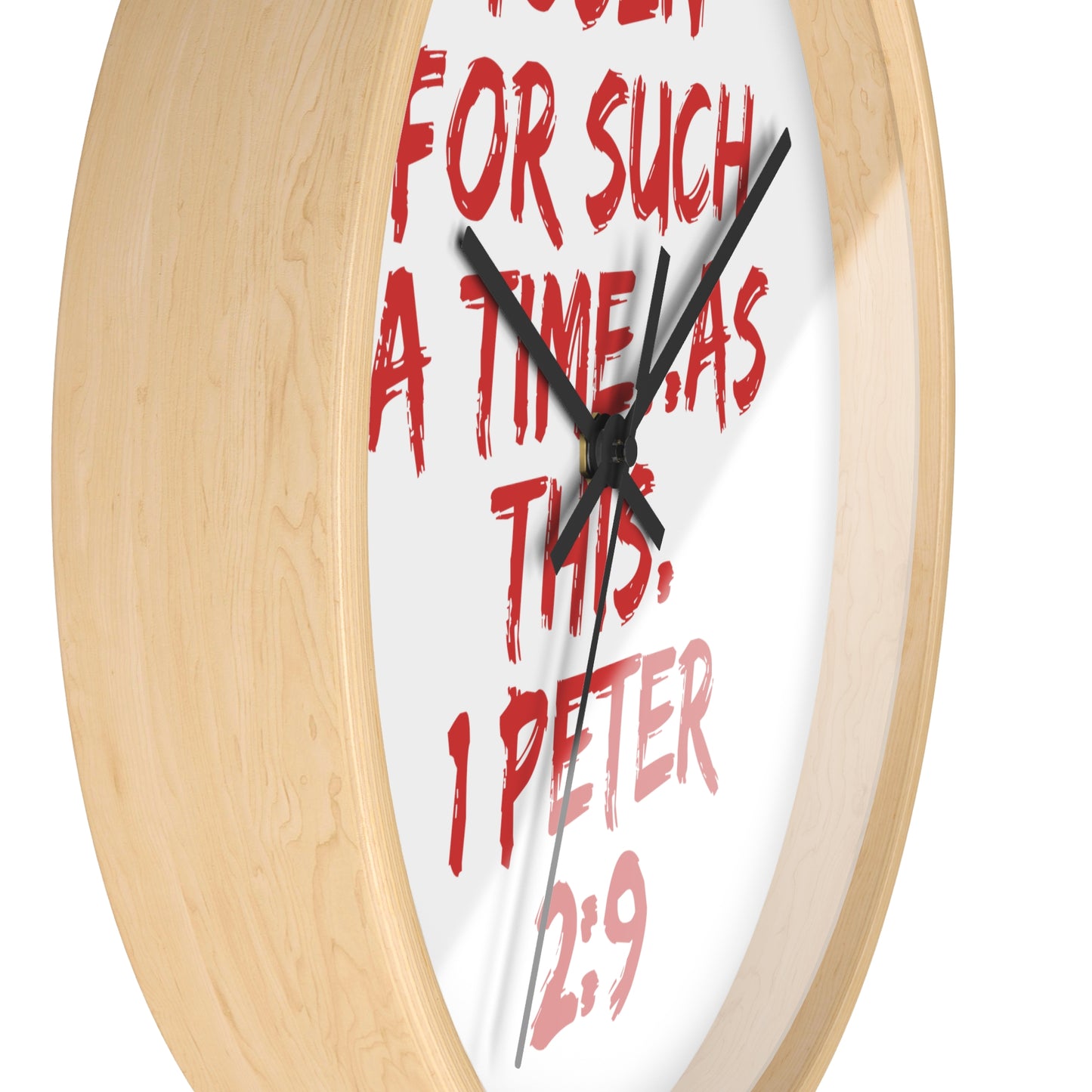 Inspirational Wall Clock - 'Chosen for Such a Time' 1 Peter 2:9