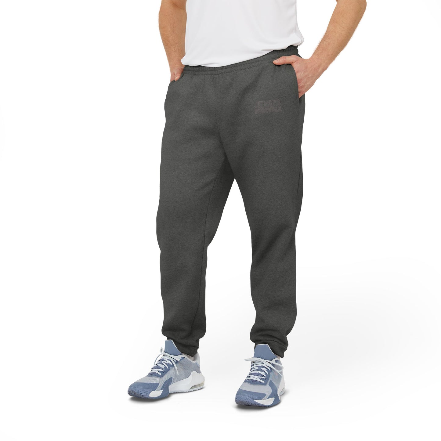 Adidas Unisex Fleece Joggers - Jesus Disciple Comfortable Pants