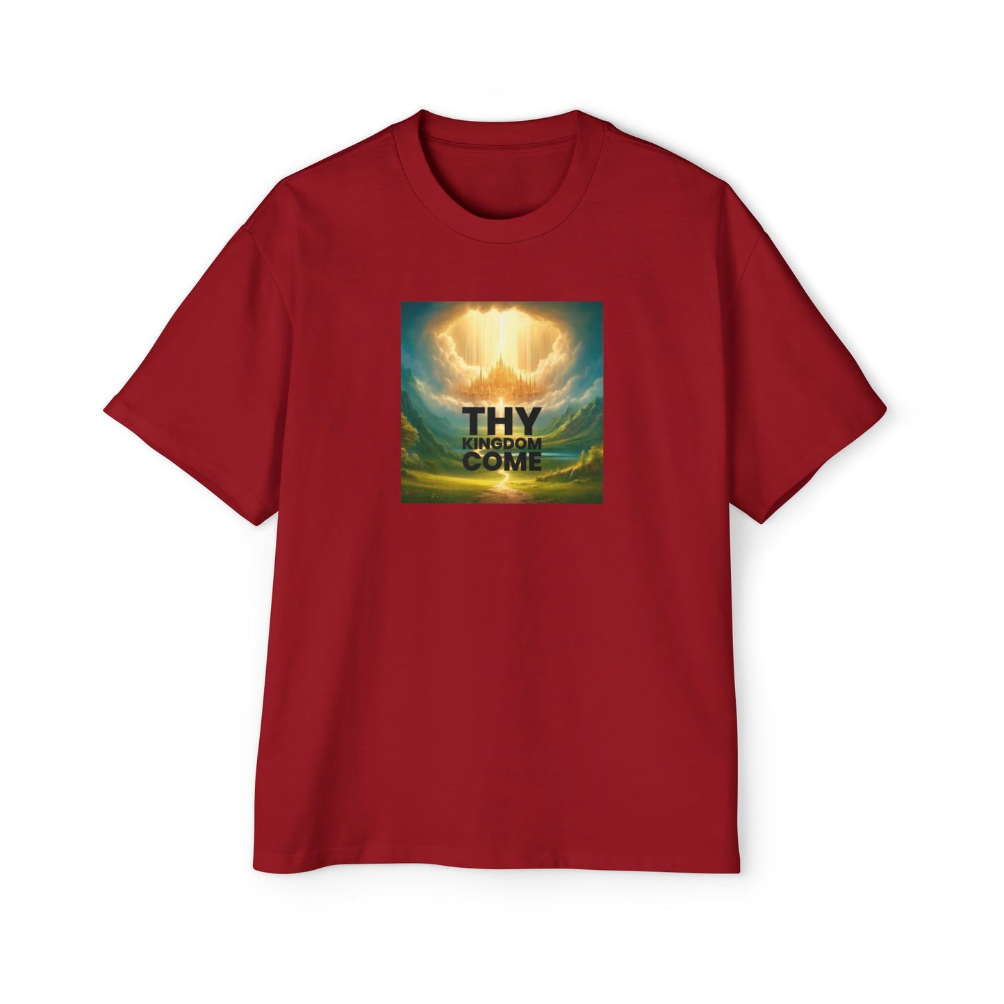 Thy Kingdom Come Oversized Tee - Relaxed Fit Graphic T-Shirt for Men