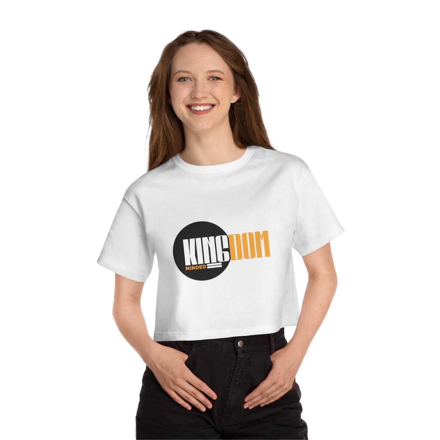 Kingdom Minded Women's Cropped T-Shirt | Champion Heritage Style