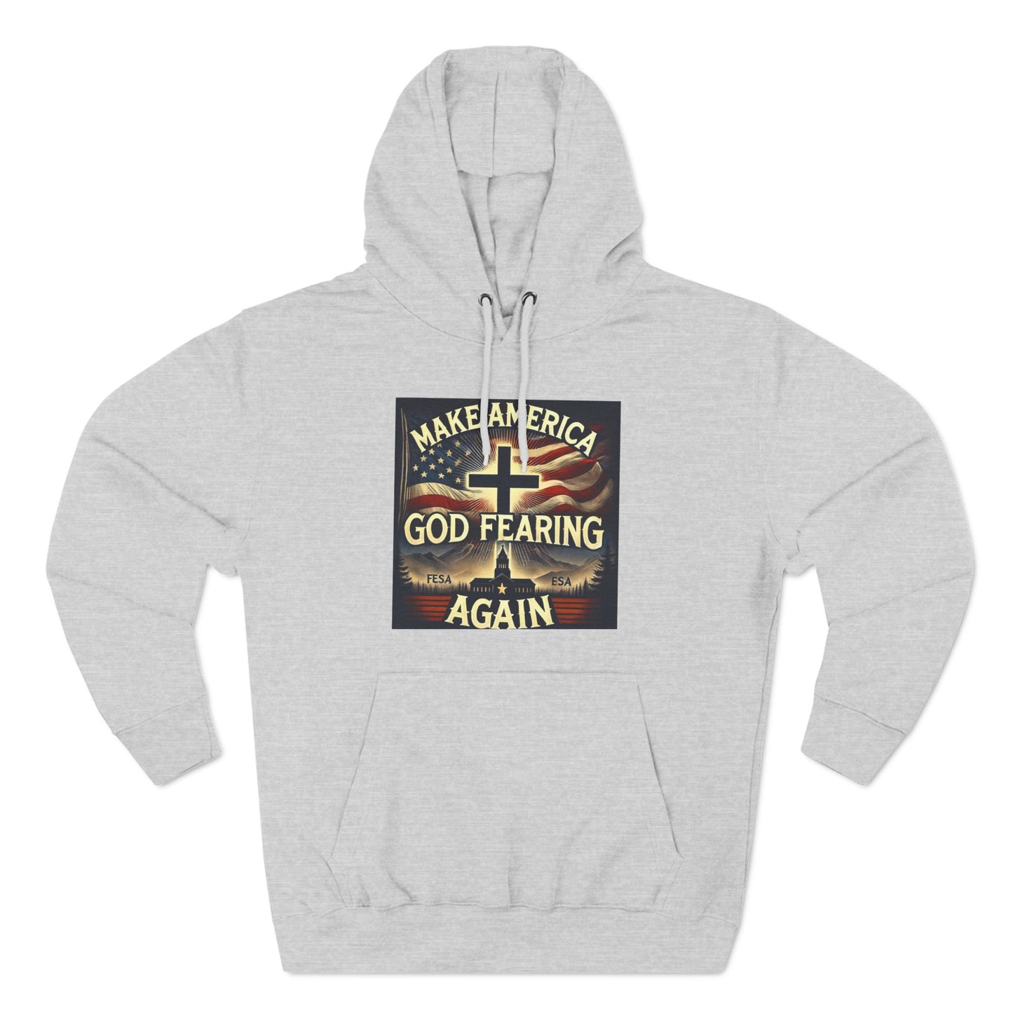 Three-Panel Fleece Hoodie