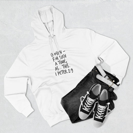 Chosen Fleece Hoodie – Inspirational Quote from 1 Peter 2:9