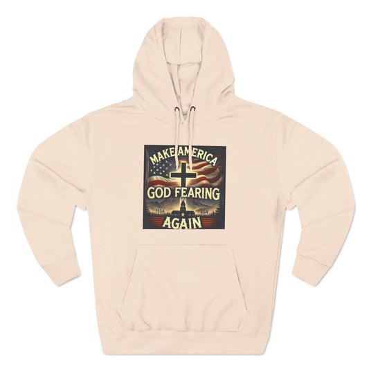 Three-Panel Fleece Hoodie