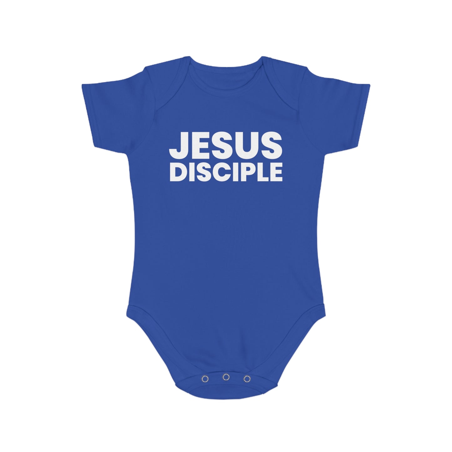 Jesus Disciple Short Sleeve Baby Bodysuit - Perfect for Christian Families