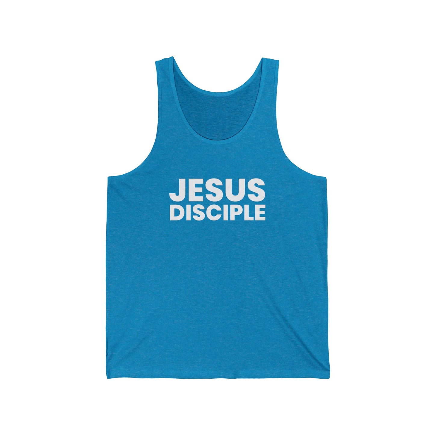 Unisex Jersey Tank - 'Jesus Disciple' Inspirational Apparel