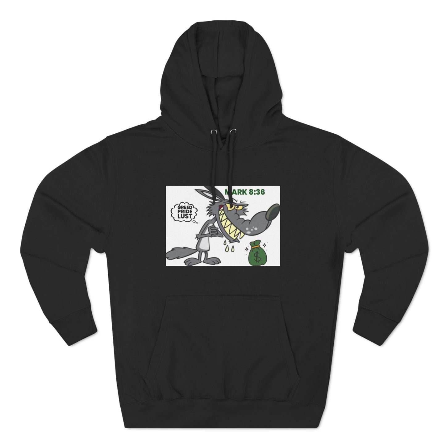 Graphic Three-Panel Fleece Hoodie - Fun, Comfortable & Unique Design